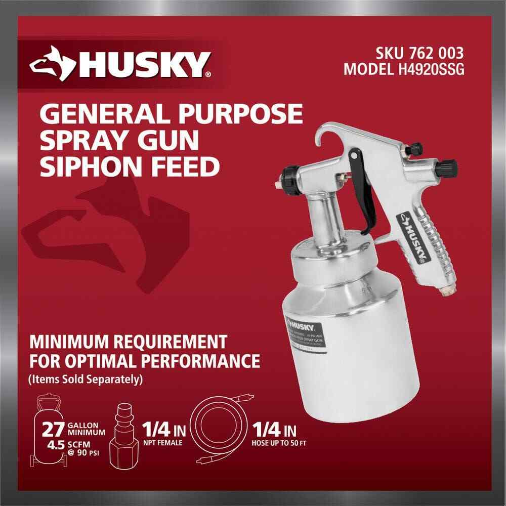 Husky Siphon Feed General Purpose Spray Gun