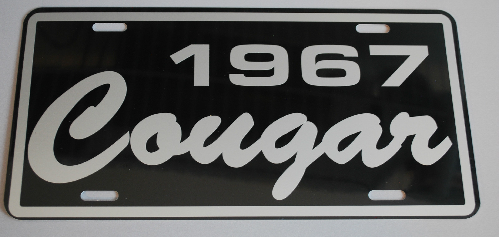 METAL LICENSE PLATE 1967 67 COUGAR XR7 302 351 427 428 MERCURY MUSCLE CAR