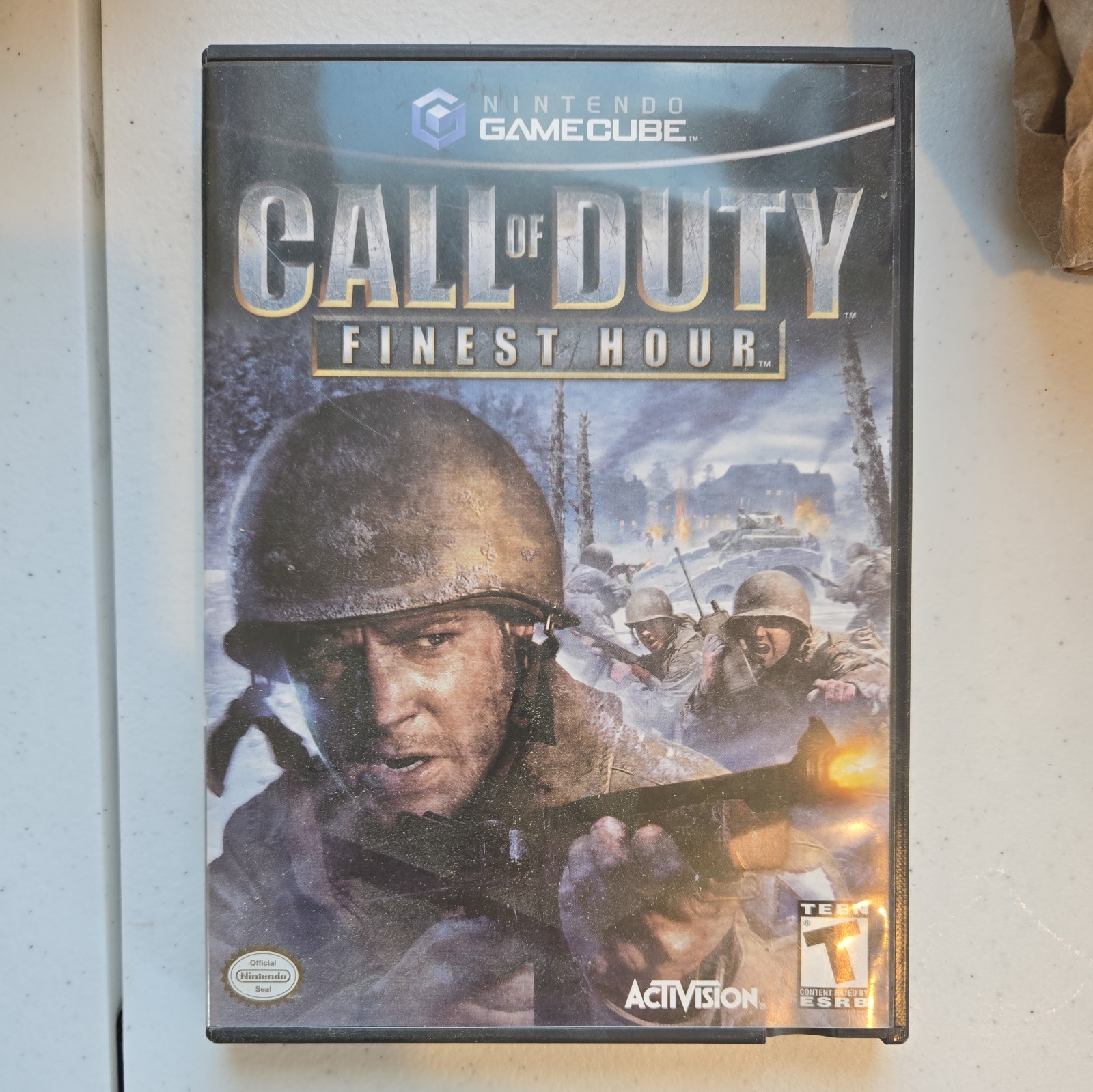 Call of Duty FInest Hour GameCube Manual. NO GAME INCLUDED