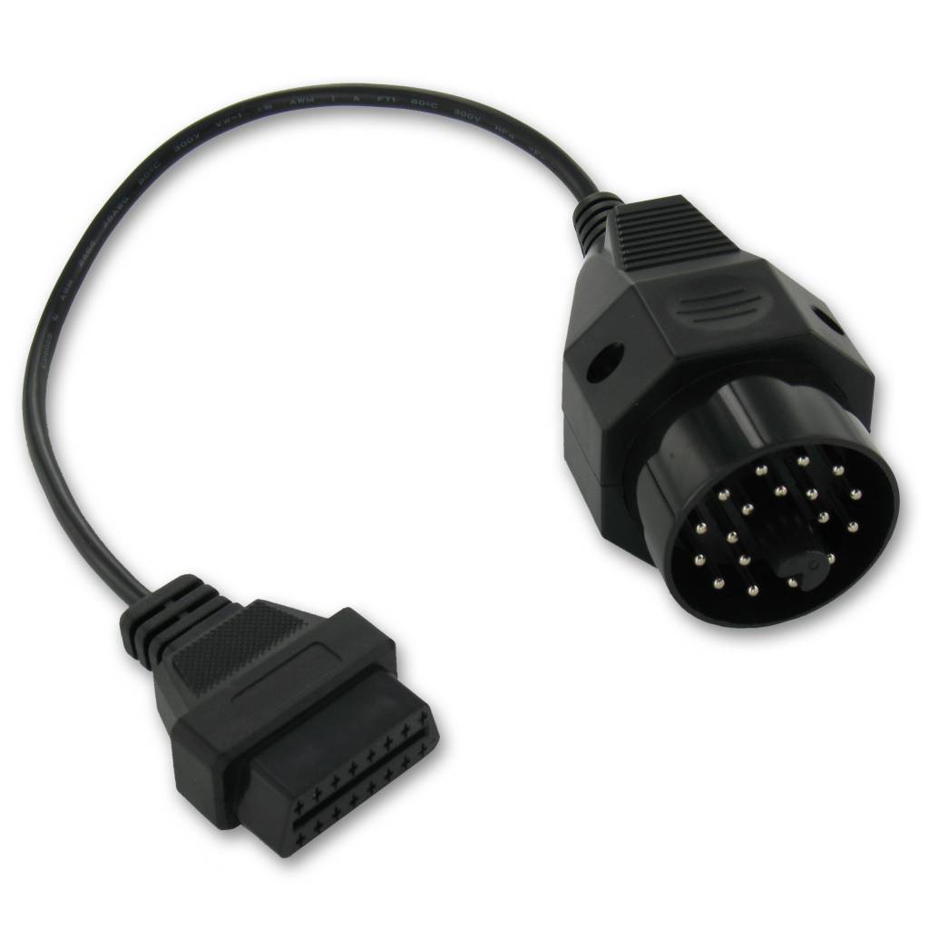 OBDII ROUND DIAGNOSTIC SCANNER ADAPTER 20 PIN CABLE fits BMW E36 E46 E38 E39 E53