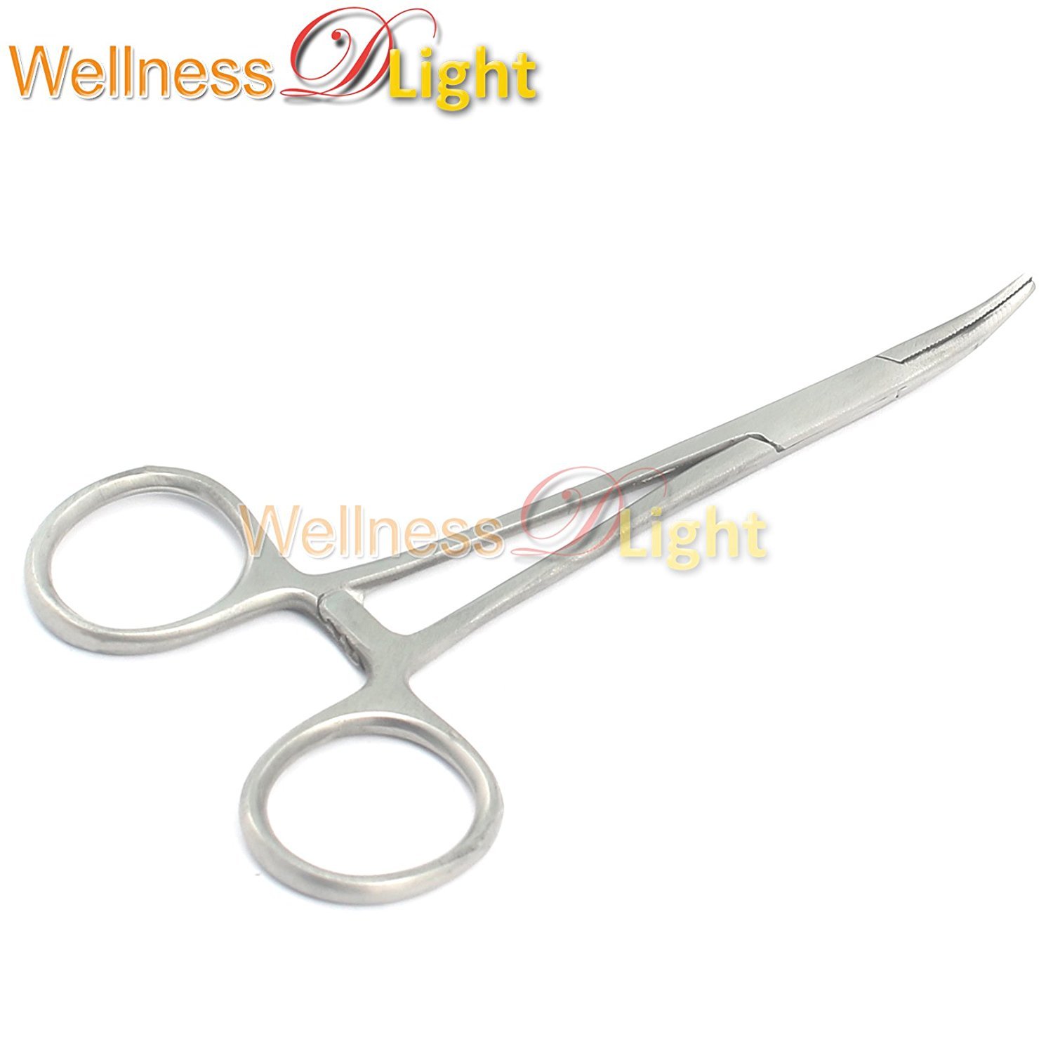 HEMOSTAT FORCEPS 5" CURVED LOCKING CLAMPS STAINLESS STEEL NEW