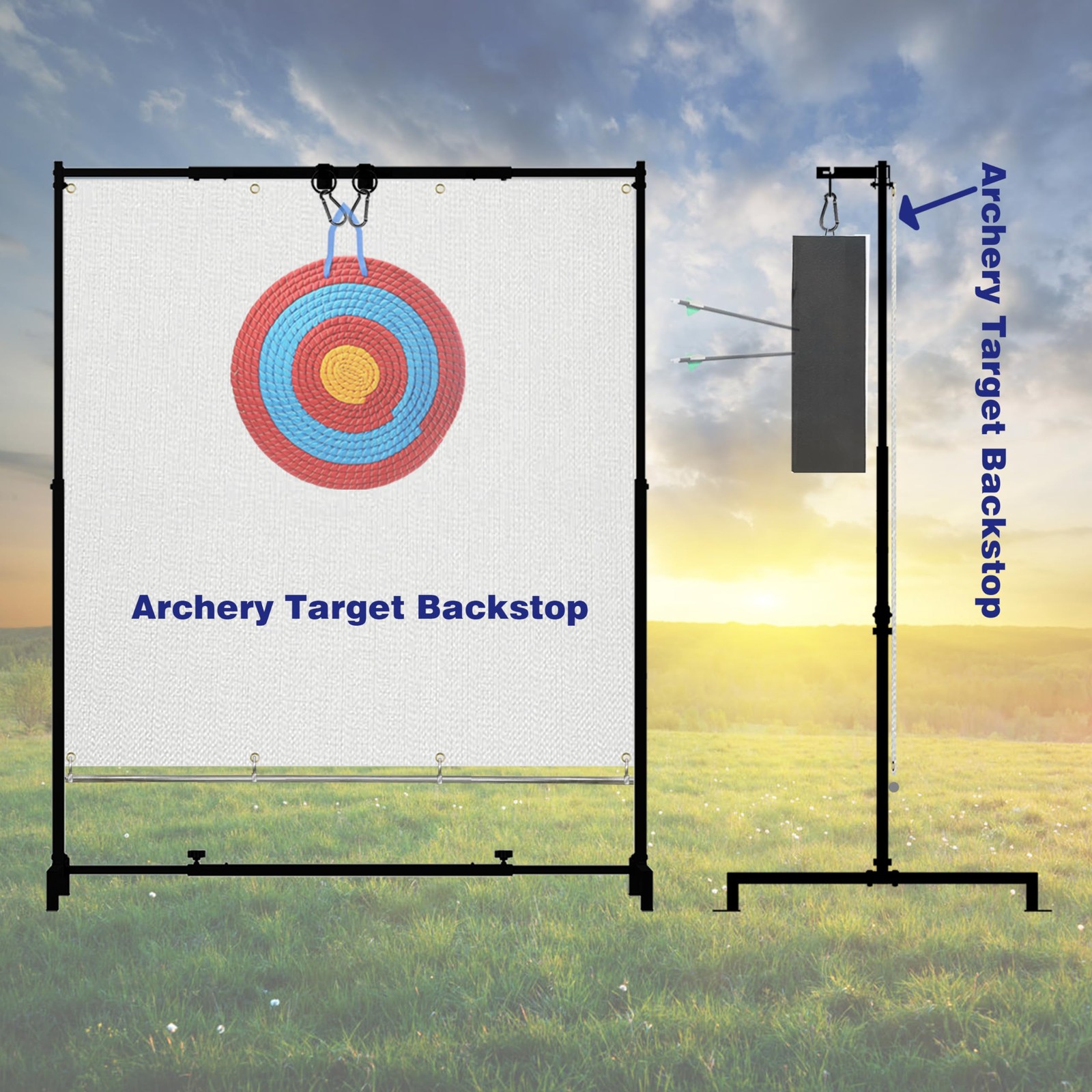Diolili 2Mm Slingshot Archery Target Backstop Netting