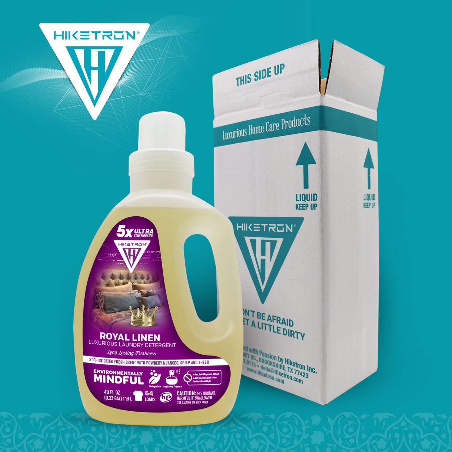 Hiketron Royal Linen Long Lasting Scented Liquid Laundry Detergent