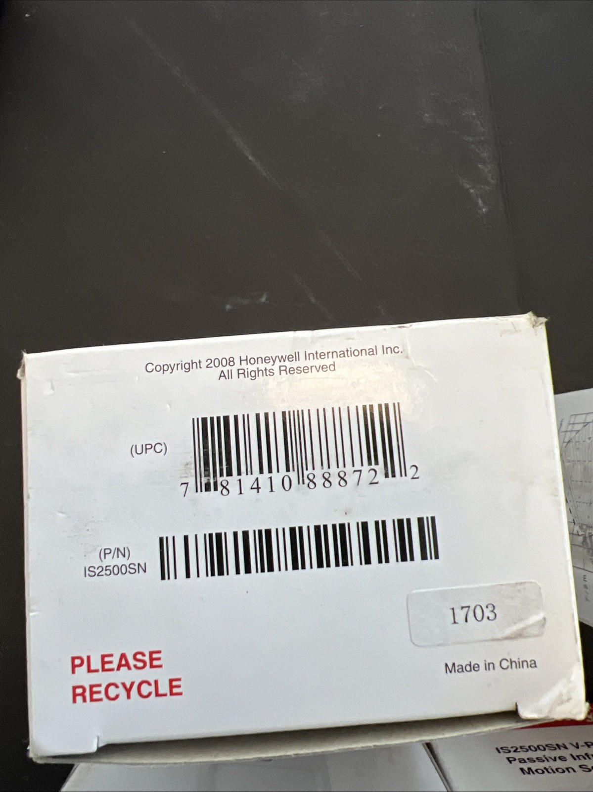 Honeywell IS2500SN Security System V-Plex Infrared Motion Detector Sensor NOS