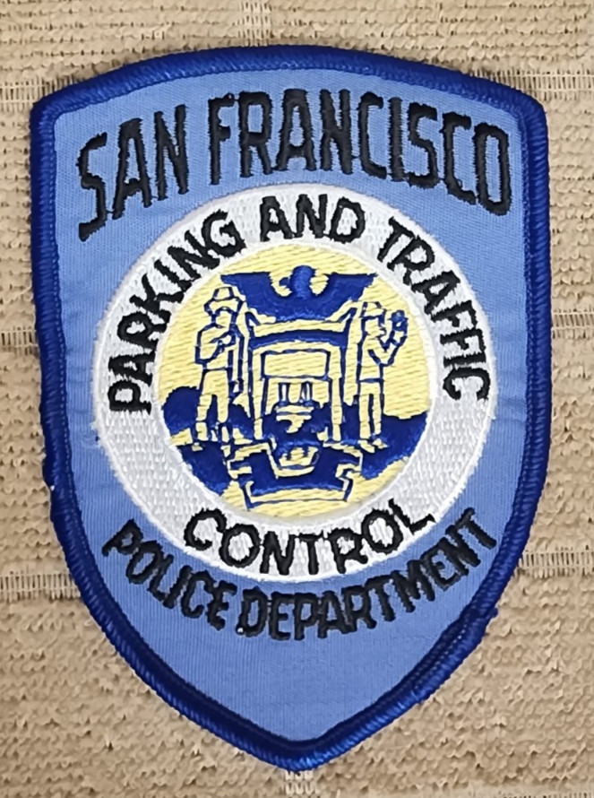 CA San Francisco California Police Department Parking and Traffic Shoulder Patch