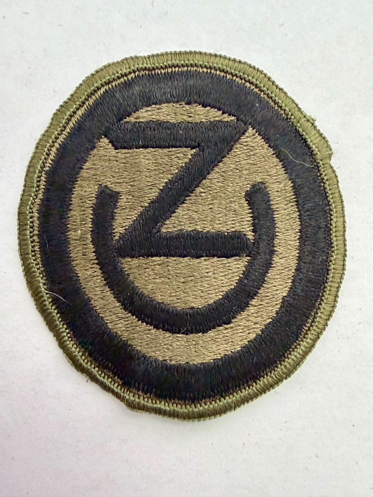 102nd Division Subdued US Army Patch