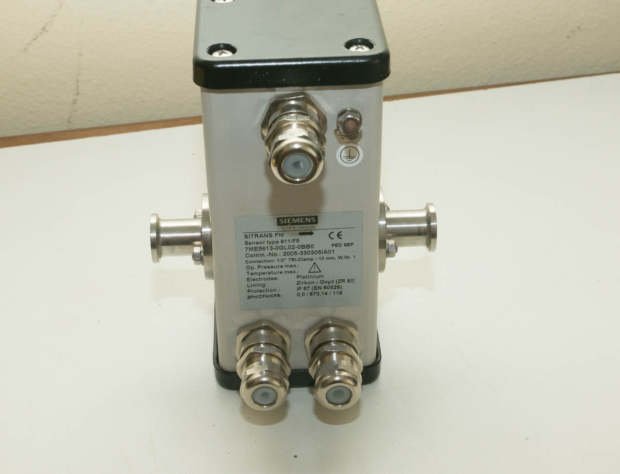 "NEW" Siemens Sitrans FM Flow Sensor 911/F5 7ME5613 0GL02 0BB0