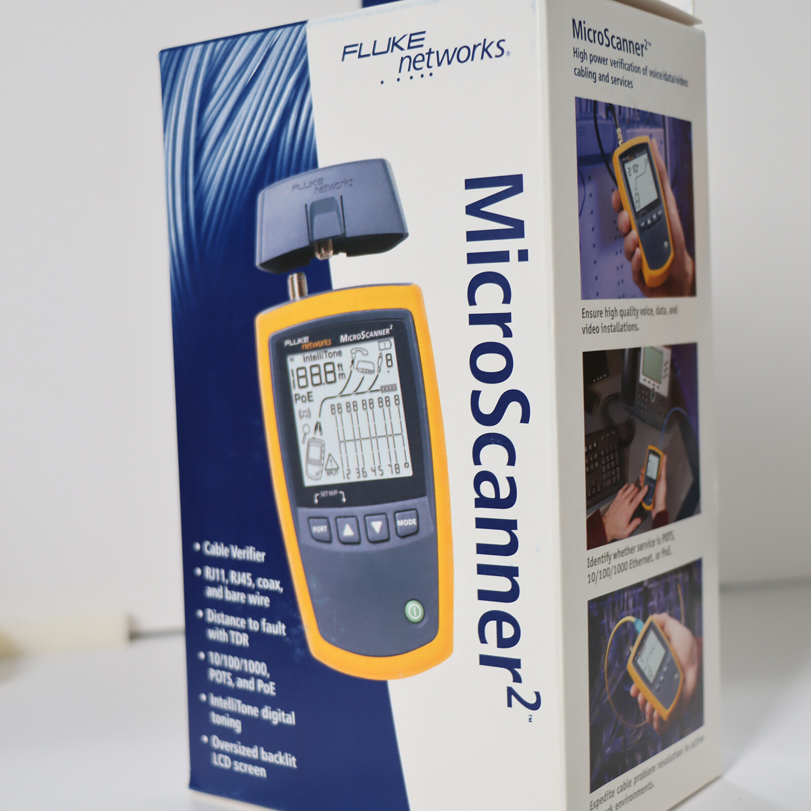 Fluke Networks MS2-100 Microscanner2 Cable Verifier #Z