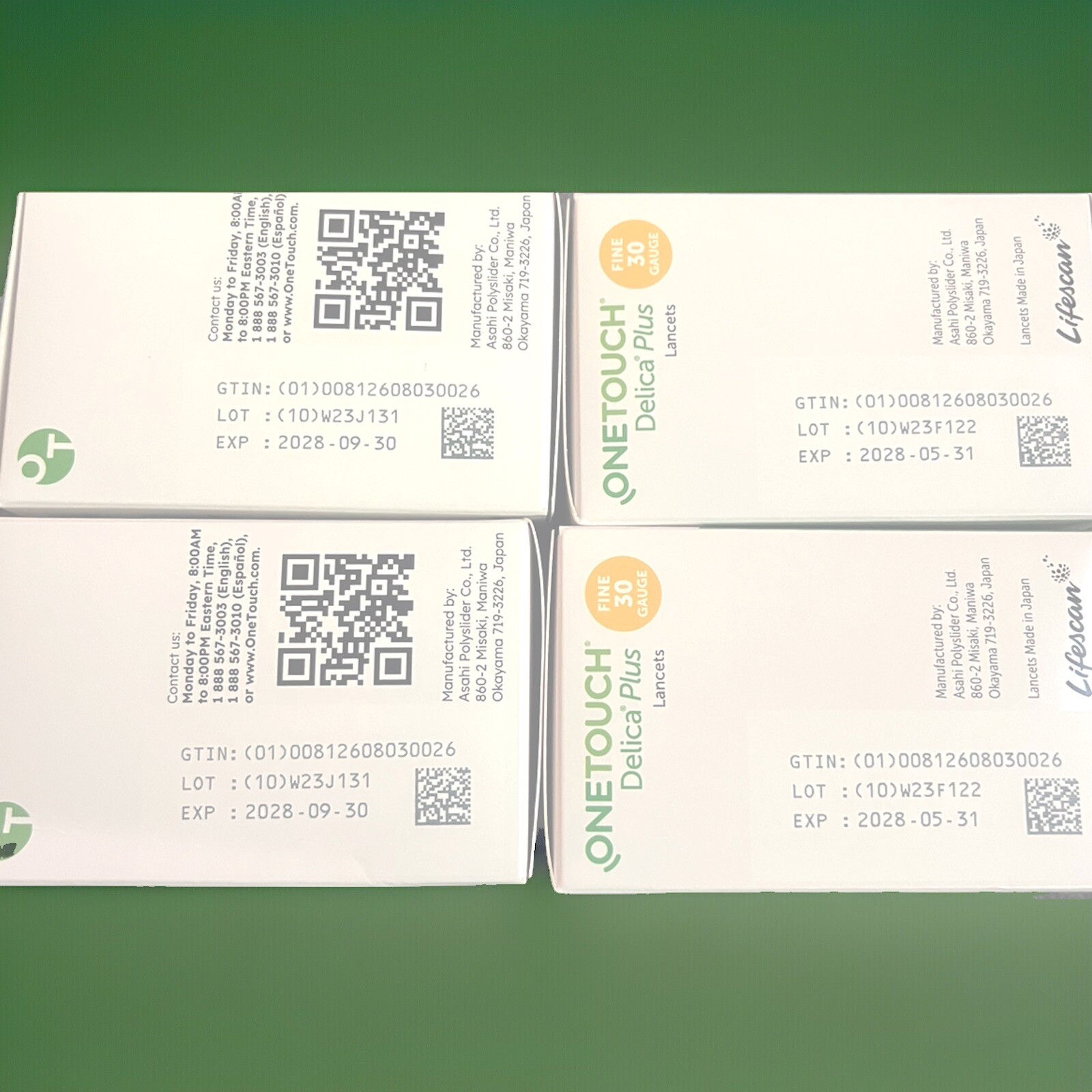 10. Boxes /1000 Lancet One Touch Delica Plus