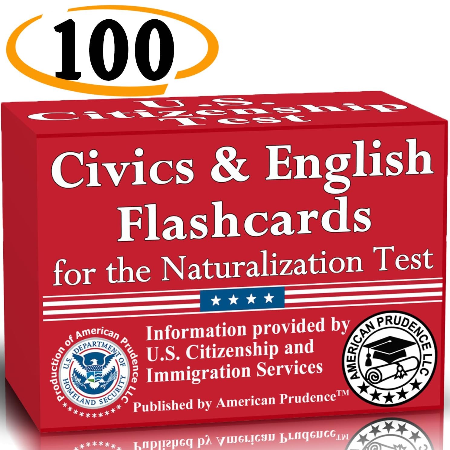 US Citizenship Study Guide Flashcards, 100 Questions & Answers, English &