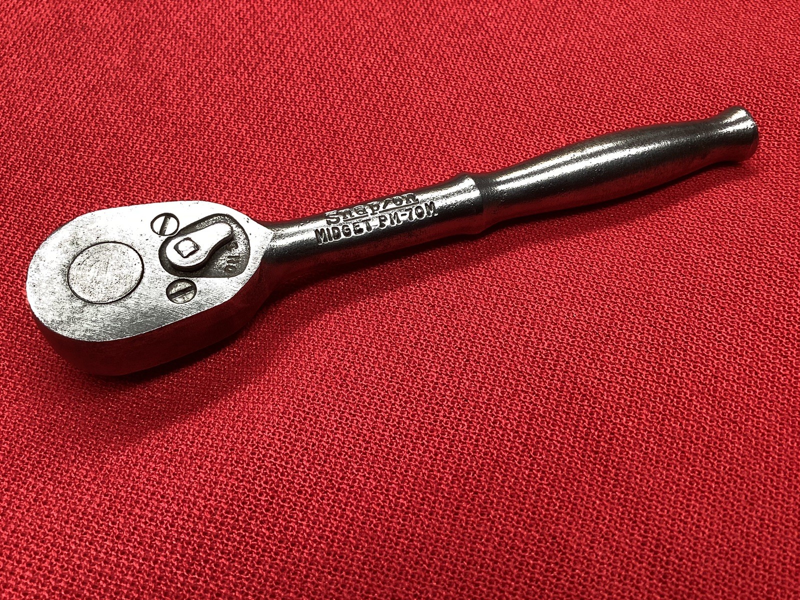 Vintage Snap On Midget PM-70M Ratchet 9/32” Drive Works Great ! L👀K !