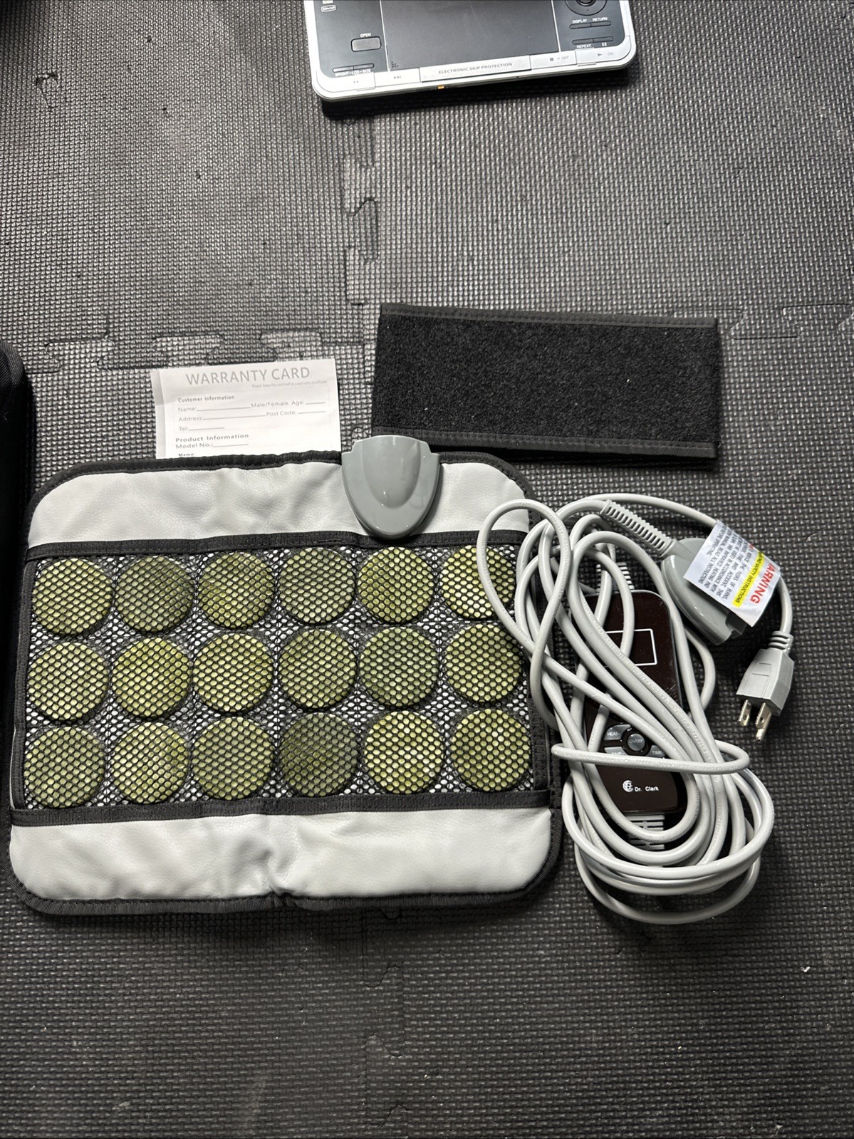 Dr. Clark Far SMALL Infrared Jade Heating Pad Mat EUC