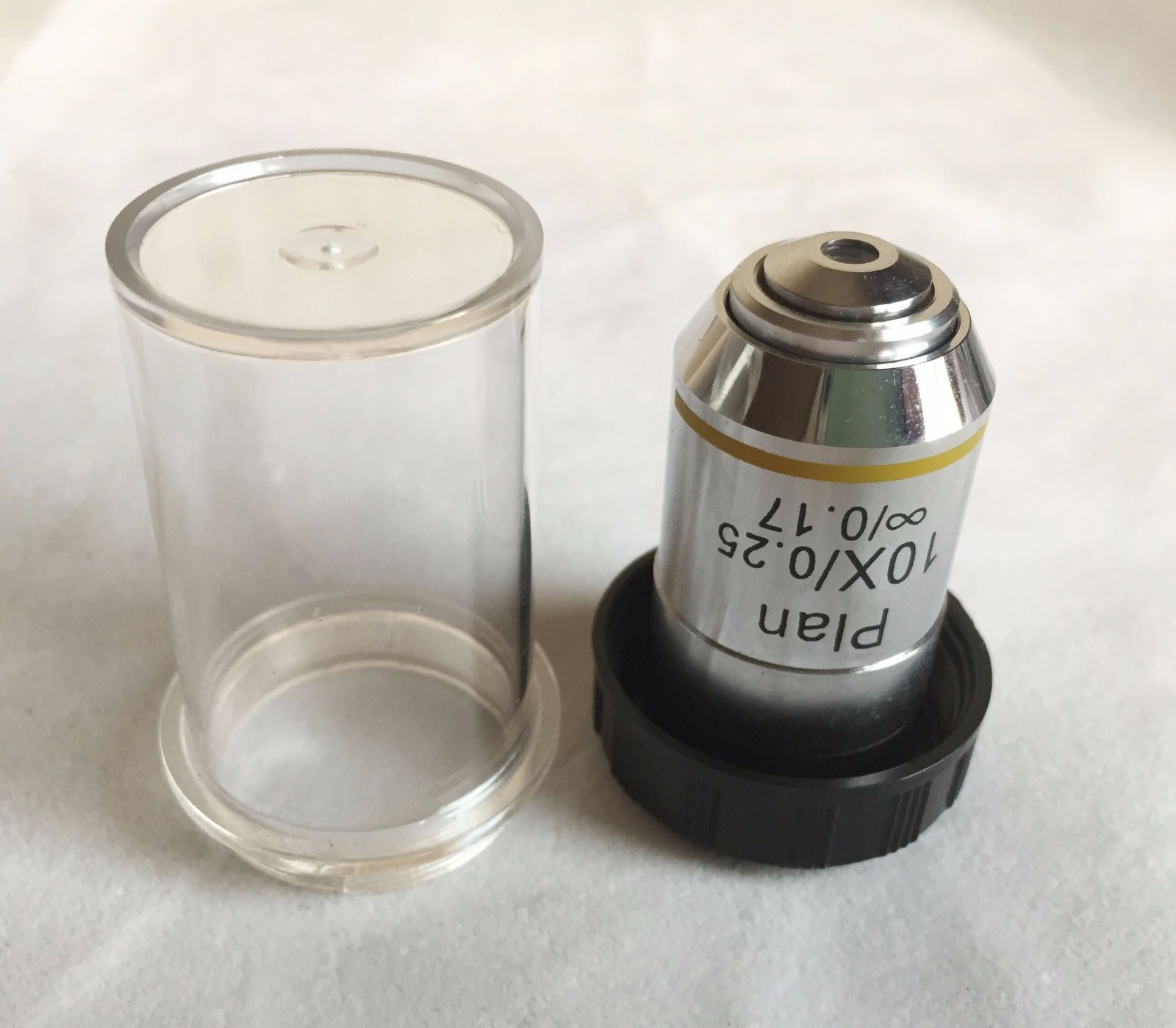 Microscope Objective 10X Infinity Plan Achromatic DIN f/ Olympus Bio Leica Zeiss