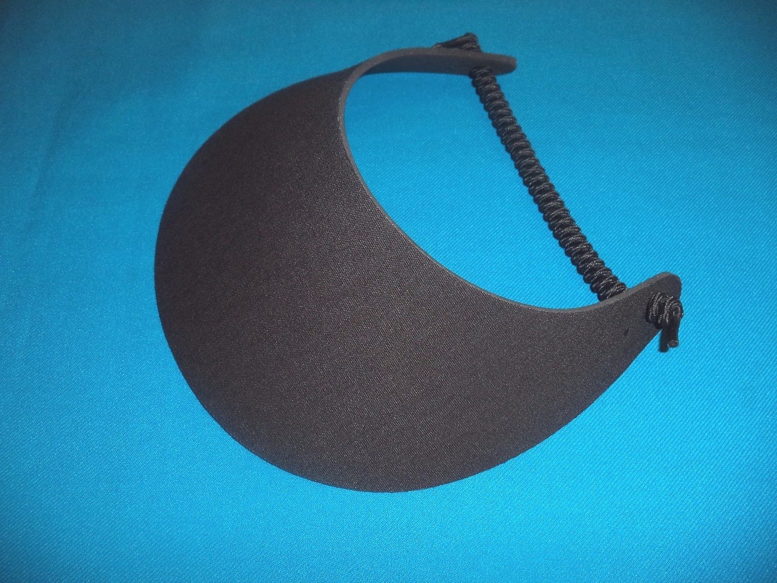 Women Foam Sun Visor Hat, No Pinching, Black Tan Blue, 3-Pack, Travel Golf Pool