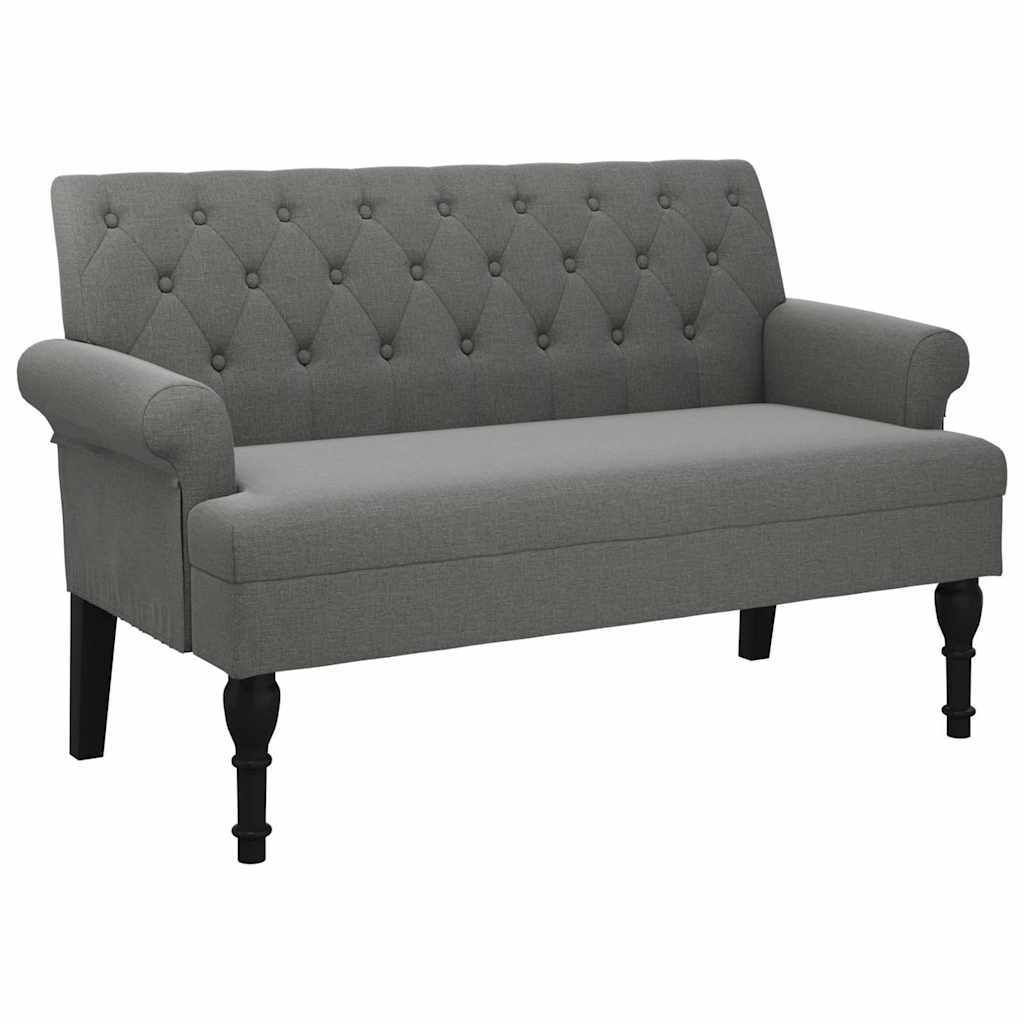 47” W Small Loveseat, 2 Seater Fabric Chesterfield Sofa vidaXL