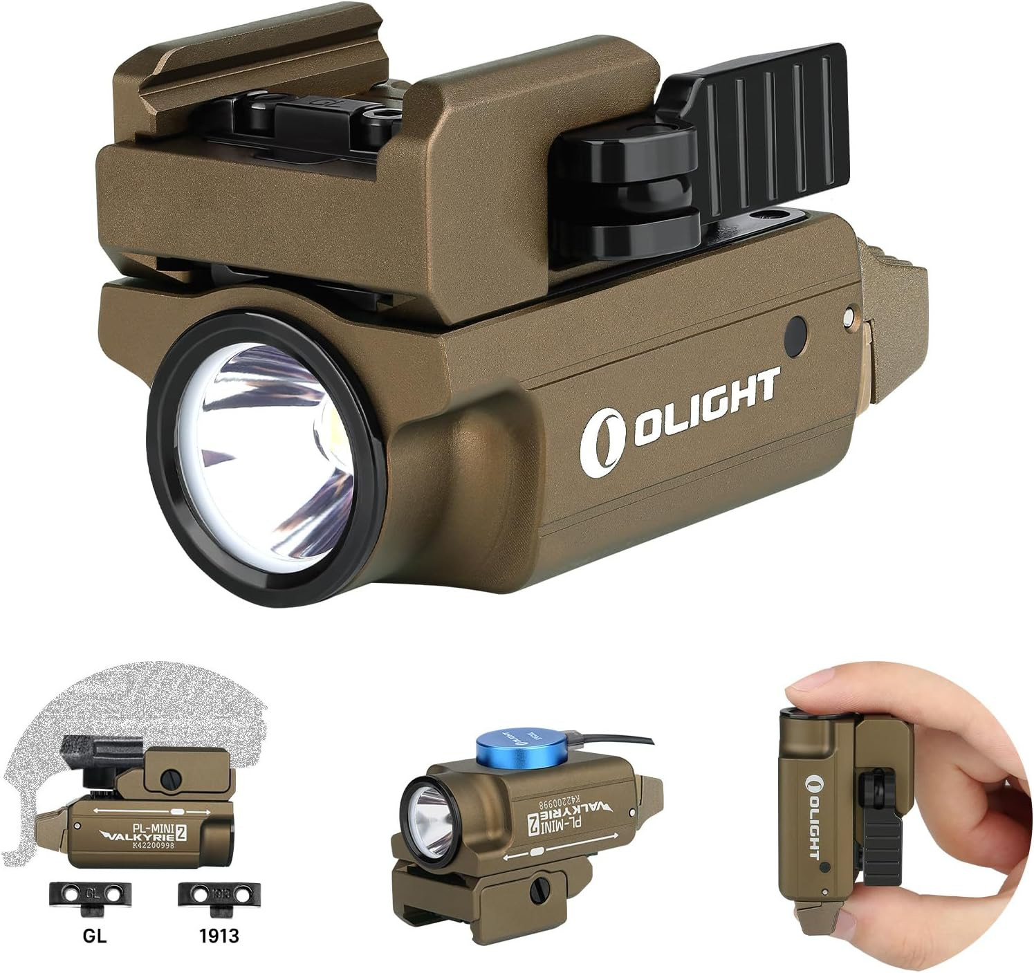 Pl-Mini 2 Compact Weaponlight for GL and 1913 Picatinny Rails | 600 Lumens IPX6