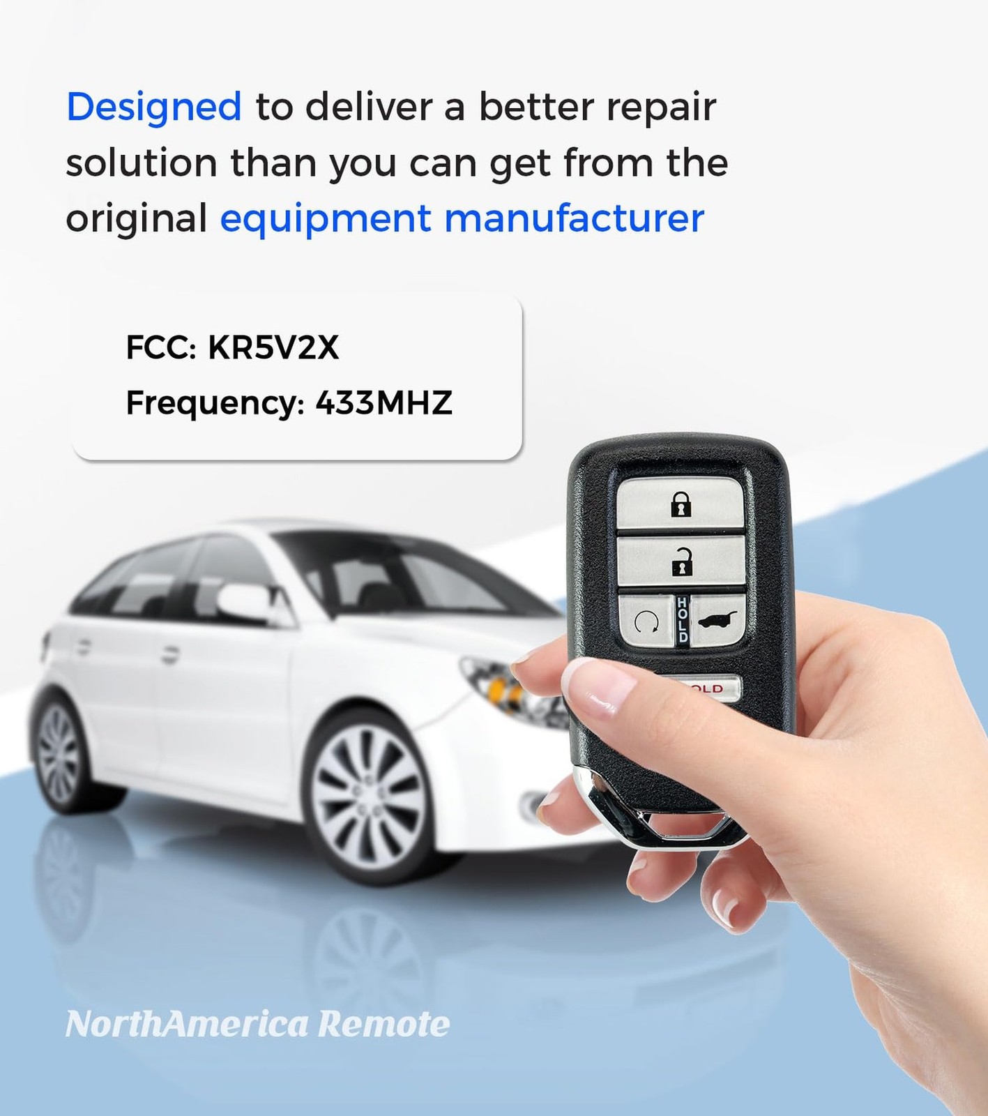 Replacement Smart Key Fob with DIY Setup Tool Compatible for Honda Pilot Civi...