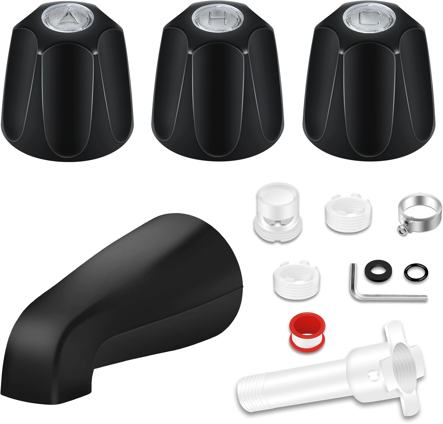 Tub Shower Trim Kit, Shower Knob and Bath Tub Spout, Verve Tub Faucet Handle