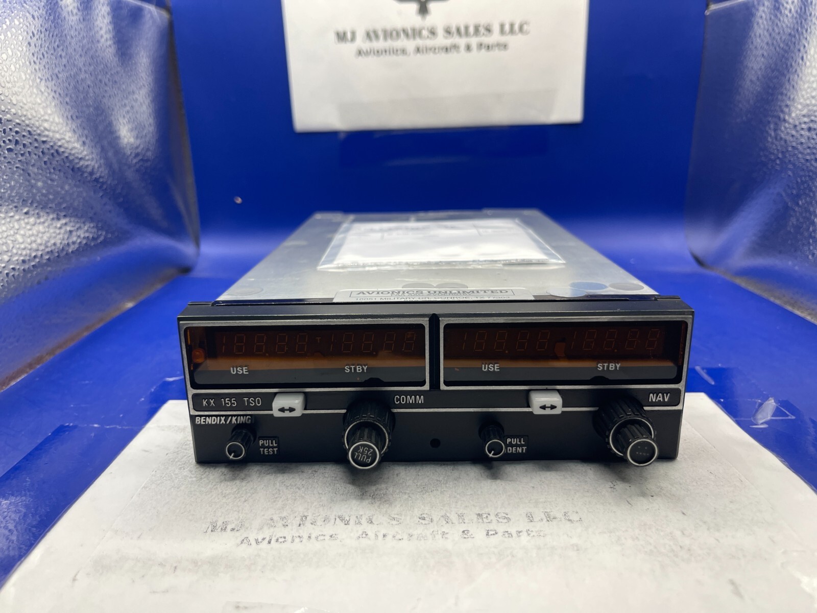 BENDIX/KING KX 155 P/N 069-1024-42 14VDC WITH GLIDE/SLOPE WITH FAA FORM 8130-3