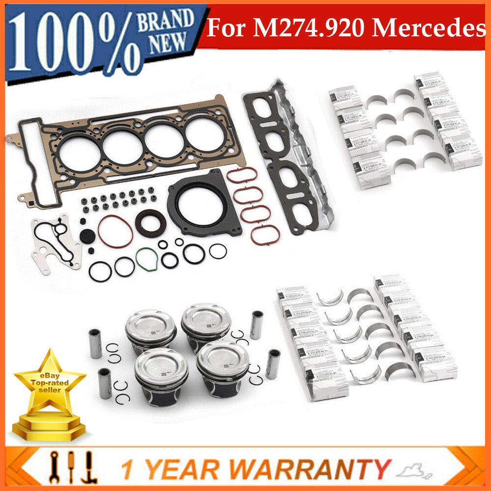 Engine Rebuild Overhaul Kit For M274 Mercedes-Benz C250 E300 W205 W212 X253 2.0T