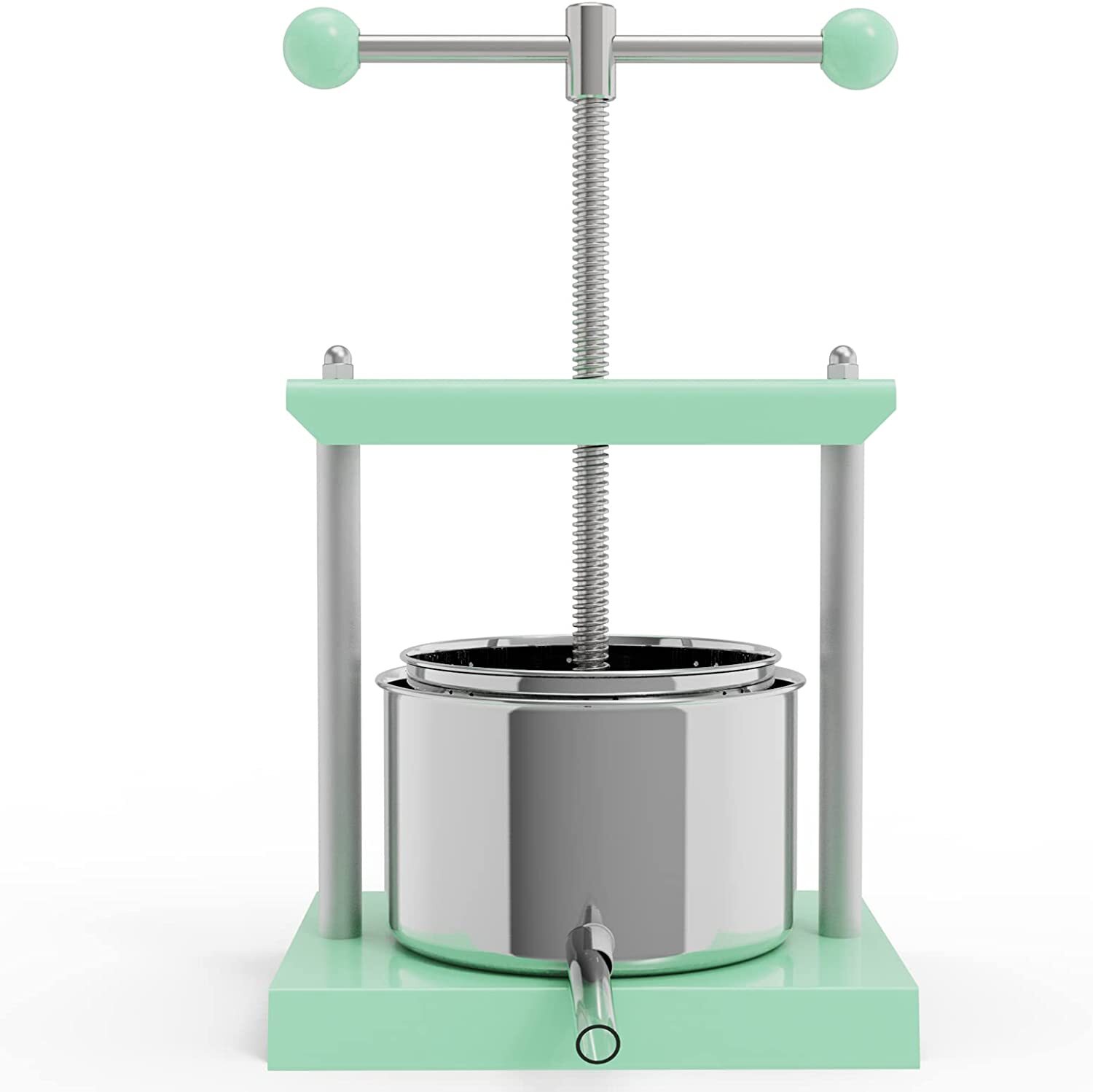 Cheese Tincture Herb Fruit Wine Manual Press - 1.6 Gal Press Machine for Juice