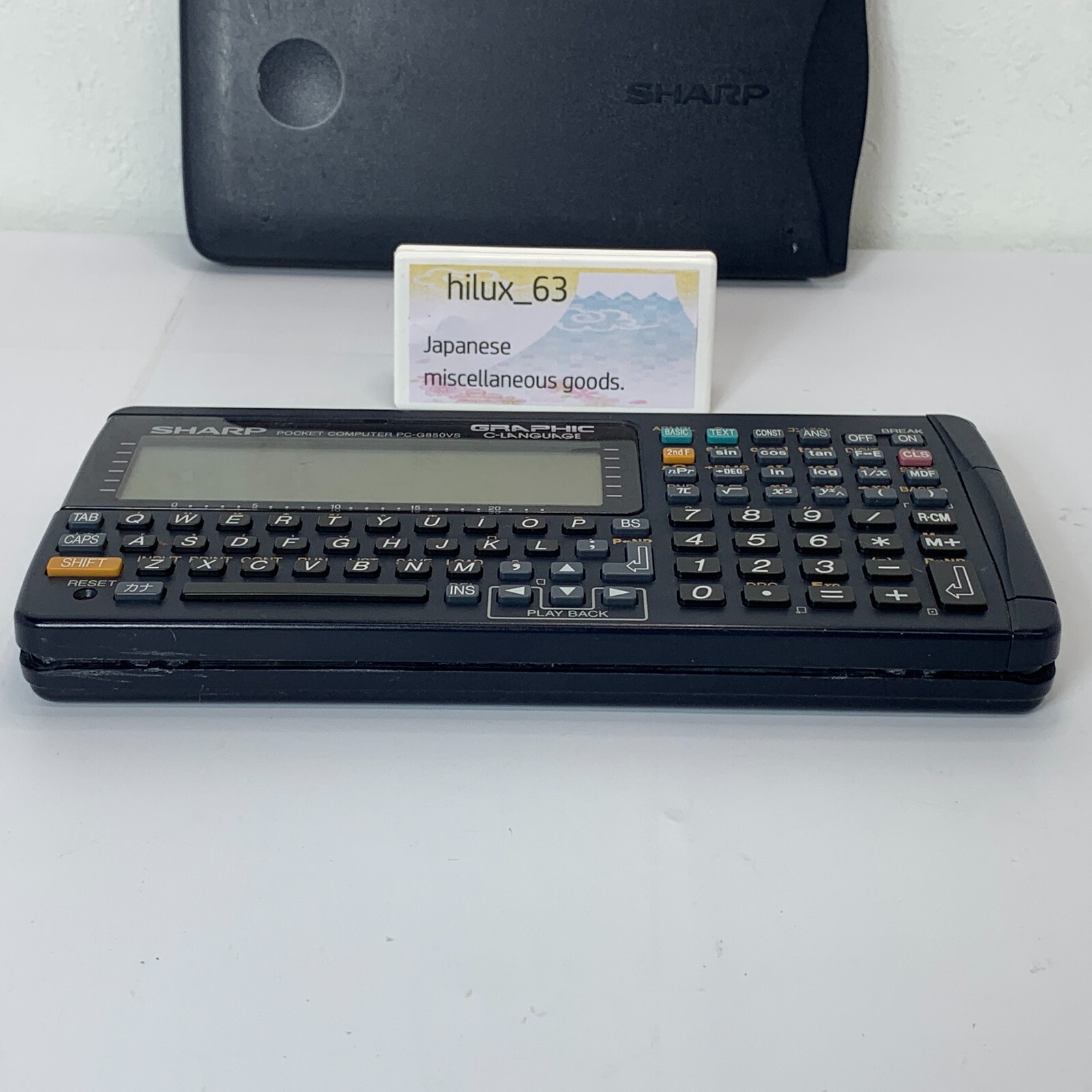 SHARP Pocket computer PC G850VS vintage Function Calculator Tested Japan Pokecom