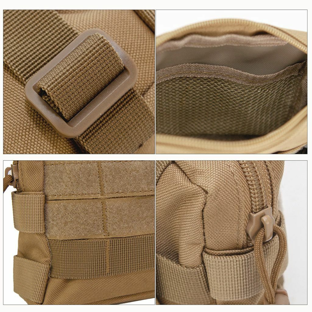 Tactical Outdoor Backpack Shoulder Strap Bag Pouch Molle Accessory Hunting Tool