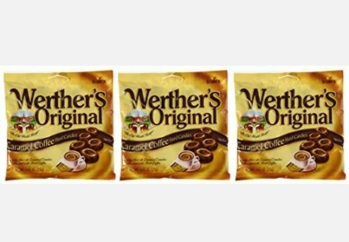 2x Bags Werther's Original Coffee Caramel Hard Candies 2.65oz ( Fast Shipping! )