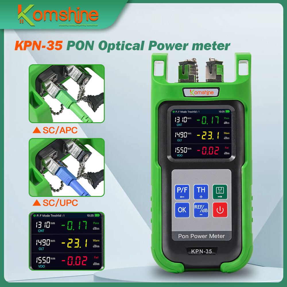 FTTH Optic Fiber KPN-35 PON Power Meter 1310/1490/1550nm w/ SC/UPC&APC Connector