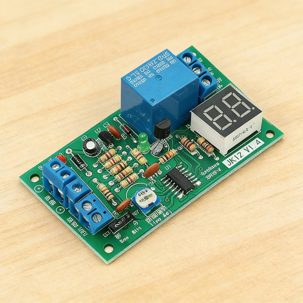 12V Time Delay Relay Real-time Countdown Display Lighting Delay Control