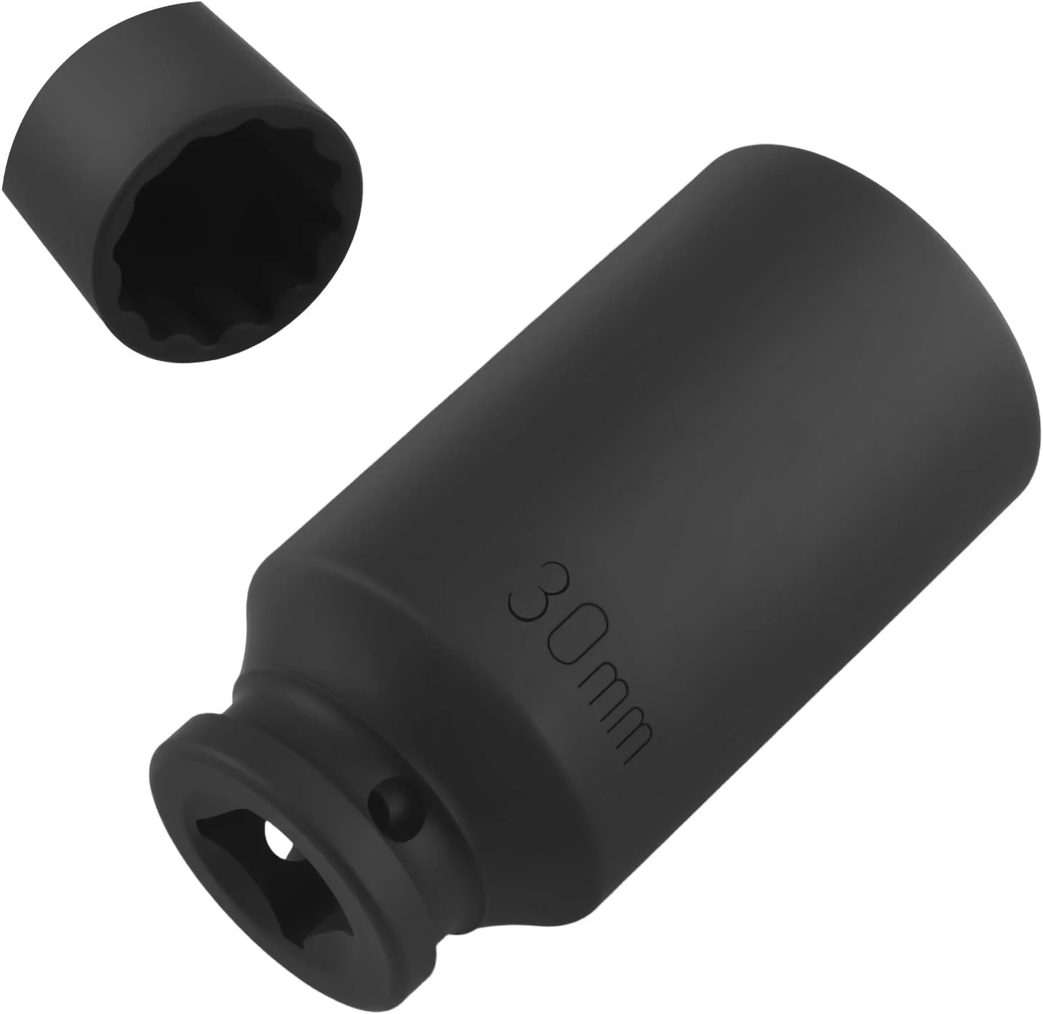30mm Socket 1/2" Drive,12-Point Impact Socket for Axle Nut & Hub Lock Nut Remova