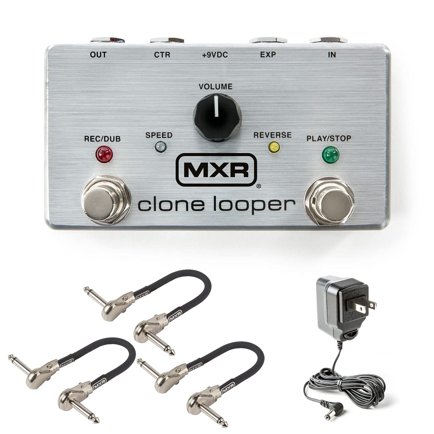 MXR M303 Clone Looper Pedal Bundle with 3 Patch Cables