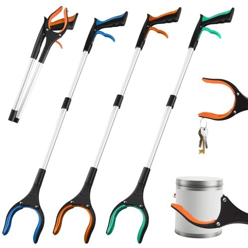 Grabber Reacher Tool,3-Pack 32" Foldable Reacher Grabber Pickup Tool 32"/3-PACK