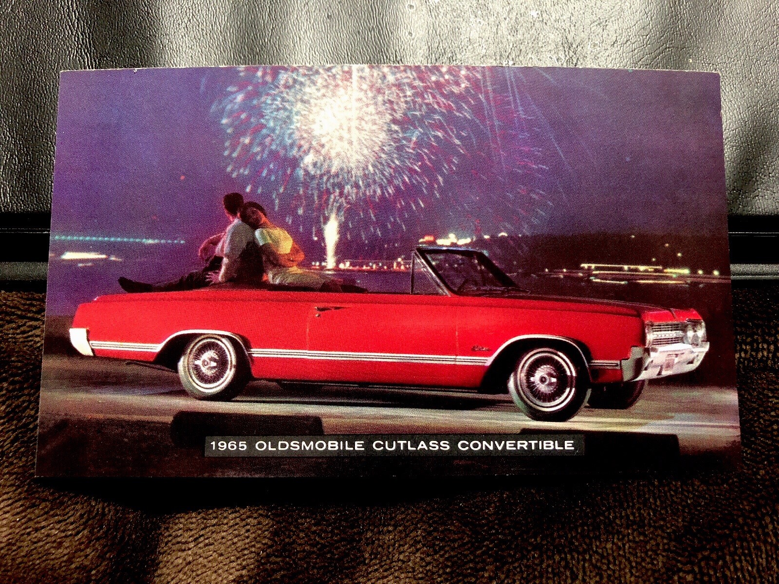 1965 Oldsmobile Cutlass Convertible Postcard - Wilkinsburg, PA Dealership