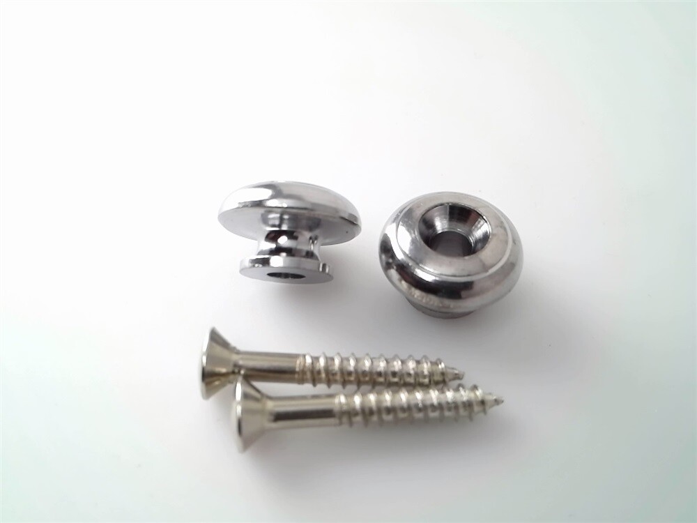 True Custom Shop® Chrome Oversized 15mm Strap Buttons for Gibson Guitars
