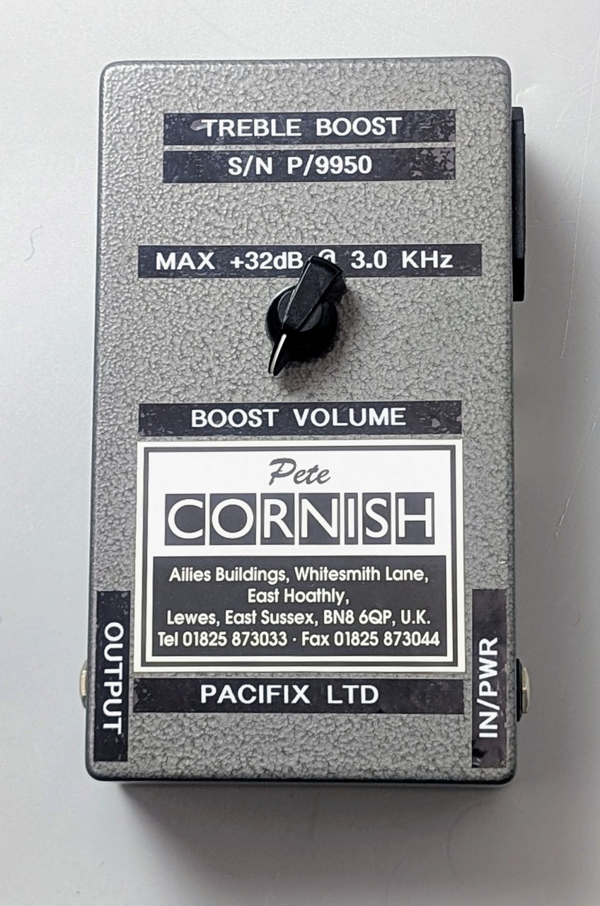 PeteCORNISH TB-PLUS TREBLE BOOST -Serial #9450-