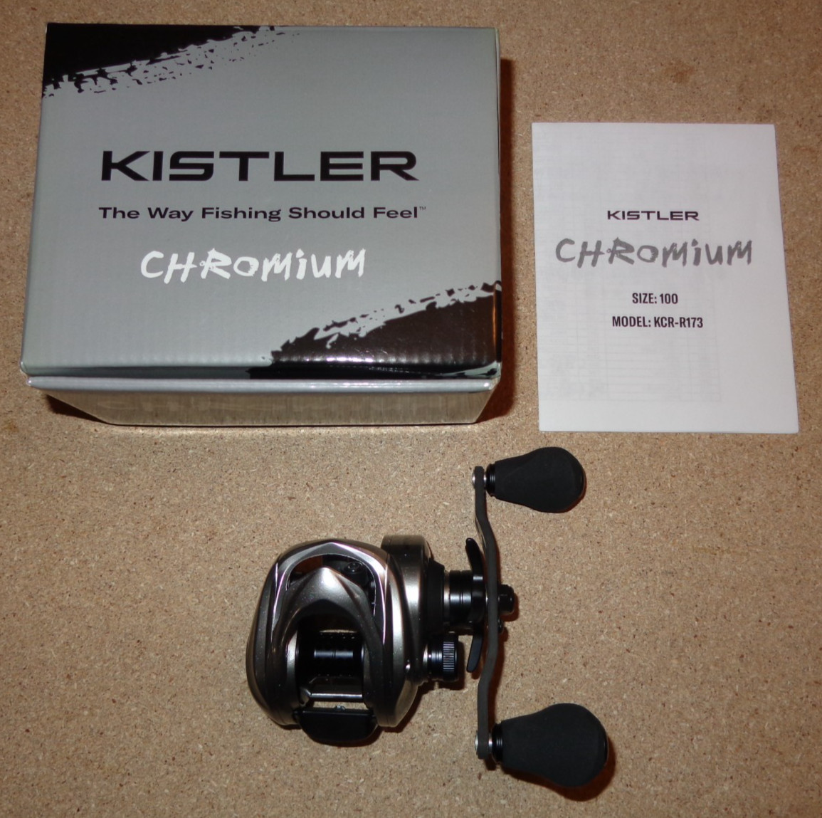 New Kistler Chromium 100 Right-Handed Conventional Fishing Reel KCR-R173 (7.3:1)