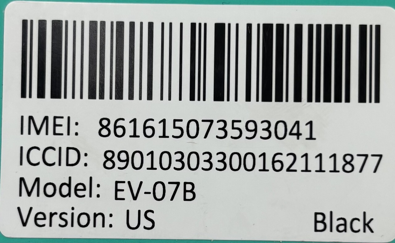 ANGELSENSE EV-07B BLACK ASSISTIVE TECHNOLOGY TRACKING AND SOS DEVICE