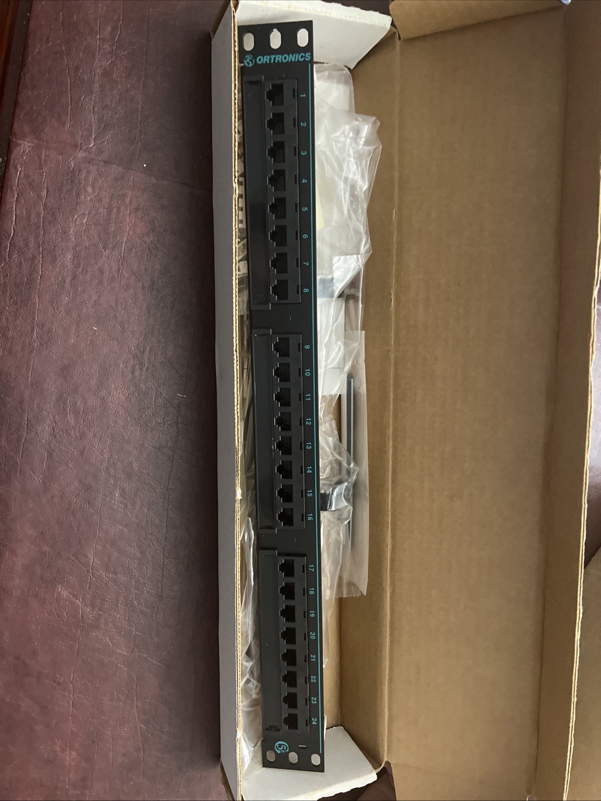 NOS Ortronics OR-PHD5E8U24 5E 24 port panel Cat 5e high density 8 port modules