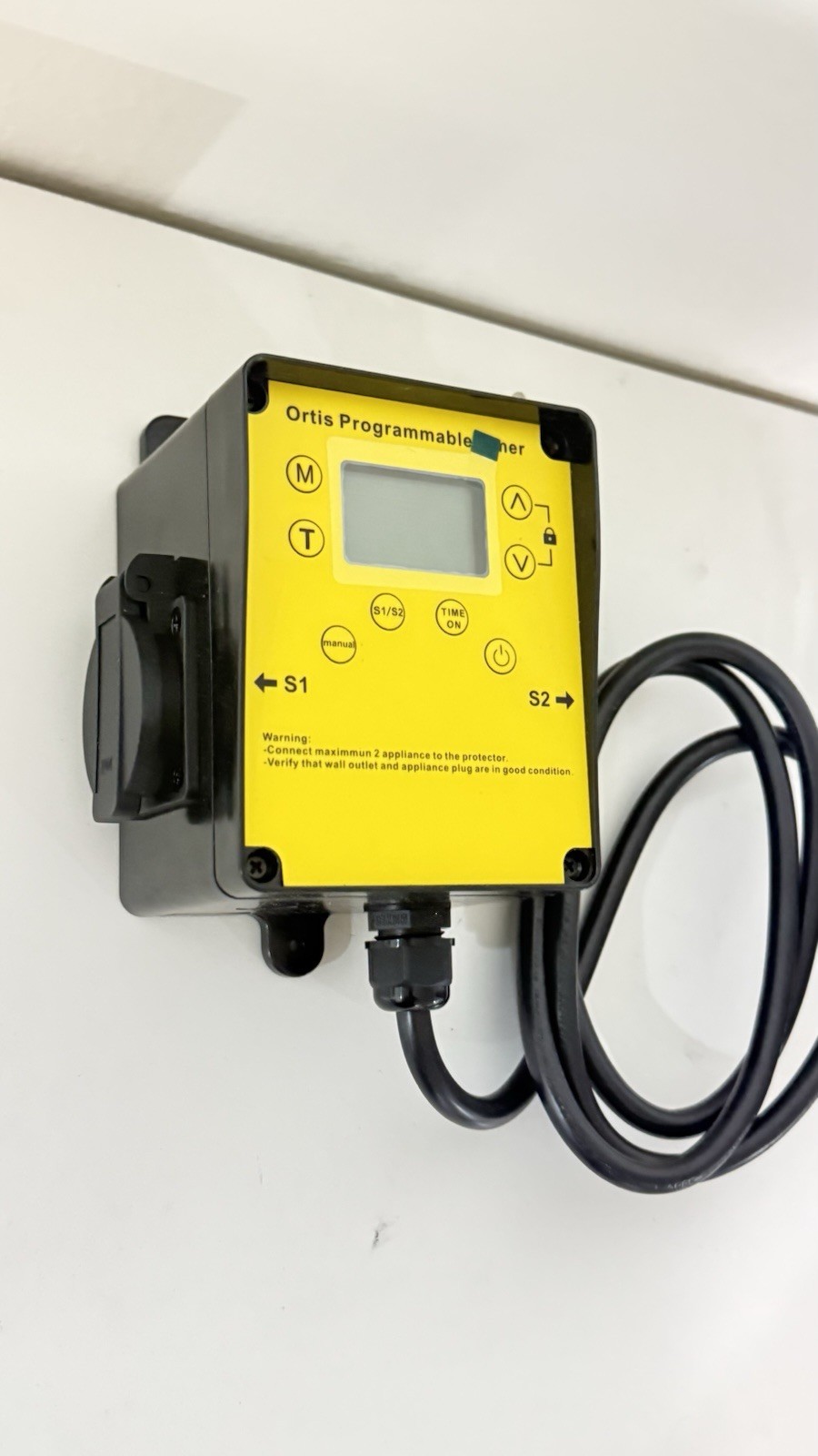 Ortis Above Ground Smart Pool Timer Switch Timer. Dual Waterproof Outlets
