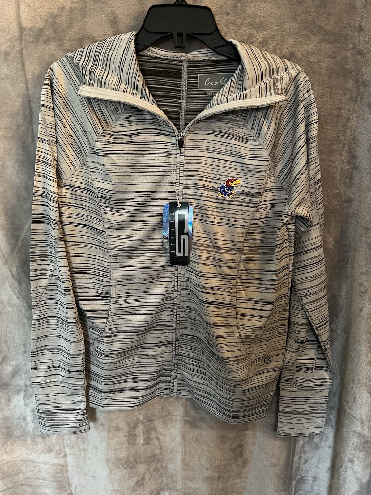Kansas Jayhawks Full Zip Lightweight Hoodie Women’s Medium NWT
