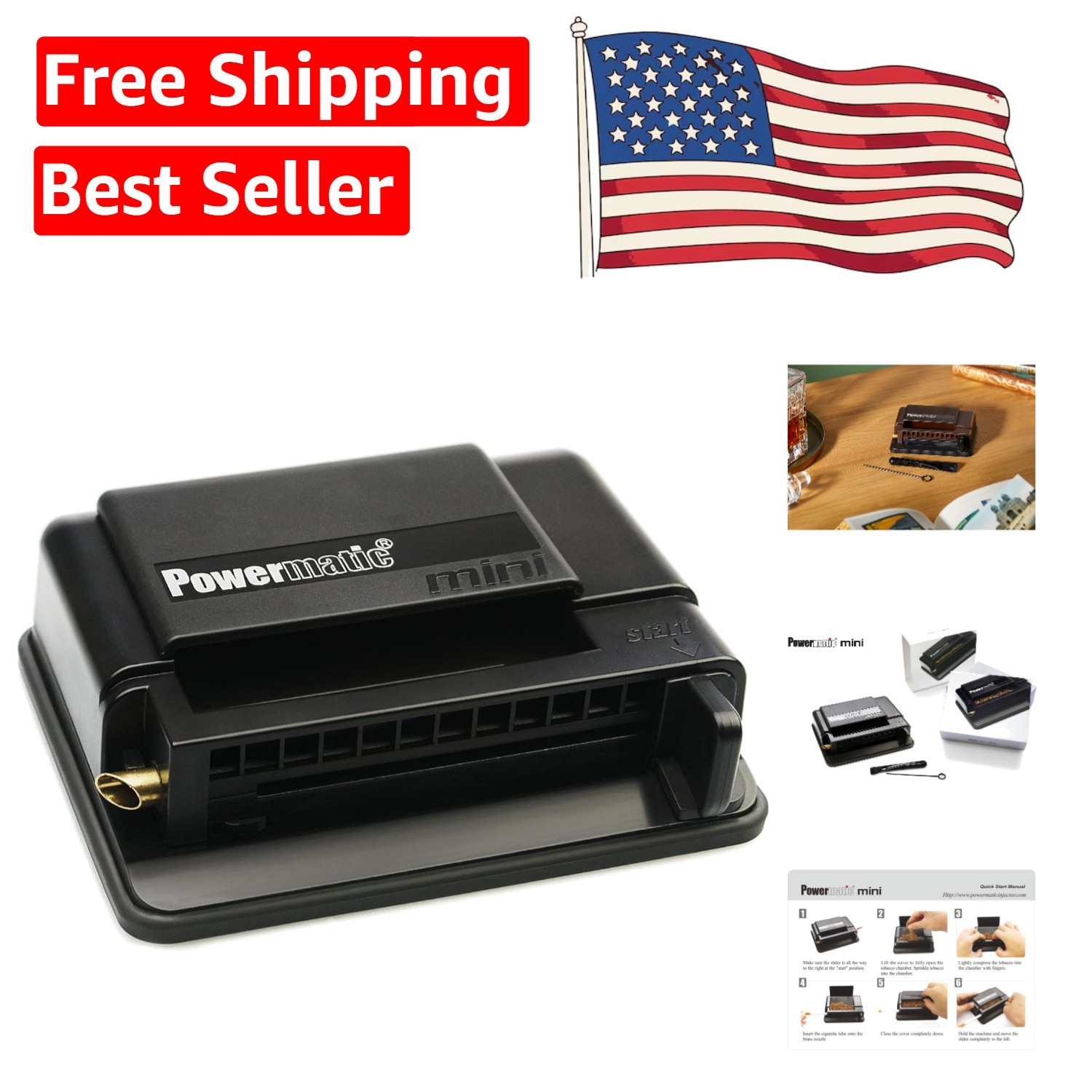 Mini Precision Rolling Machine: Effortless Cigarette Making with Metal Design