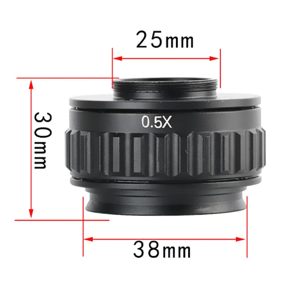 C Mount Adapters Lens 0.5X CTV for Trinocular Stereo Microscope 38MM Interface