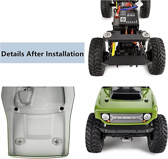 RC Hop Ups Magnetic Body Mount Set for Axial SCX24 Deadbolt