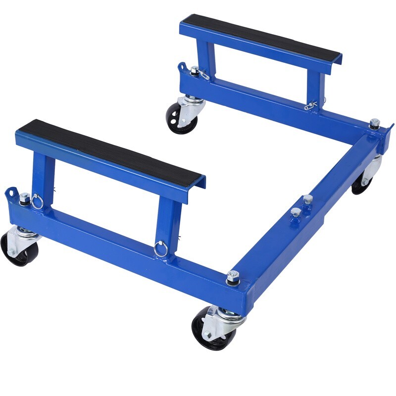 1500lbs ATV Motorcycle Engine Stand Cradle Shop Dolly Adjustable Width & Height
