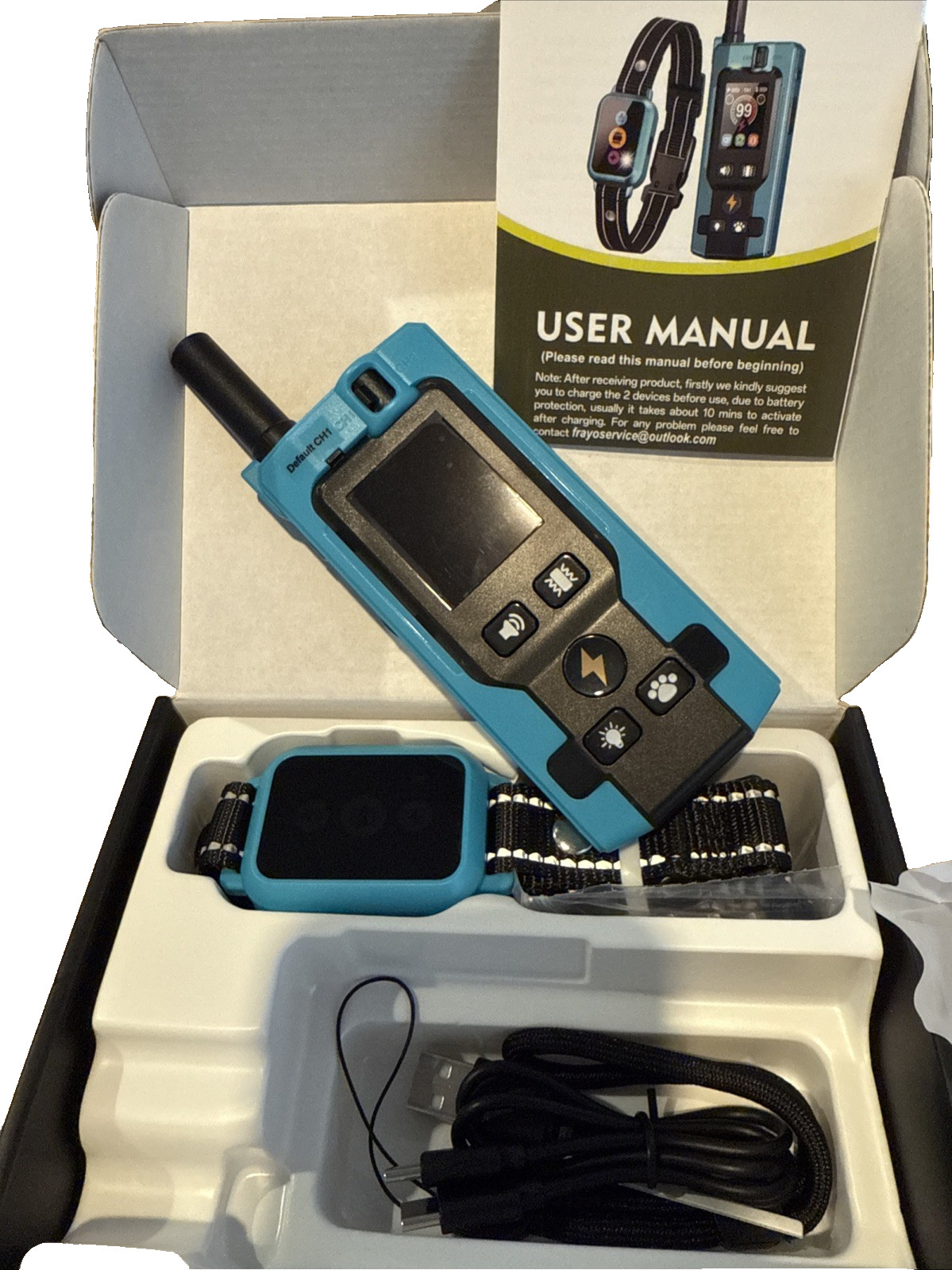 Dog Training Collar Remote 5 Modes Step Counter & Smart Color Screen 3300FT NEW