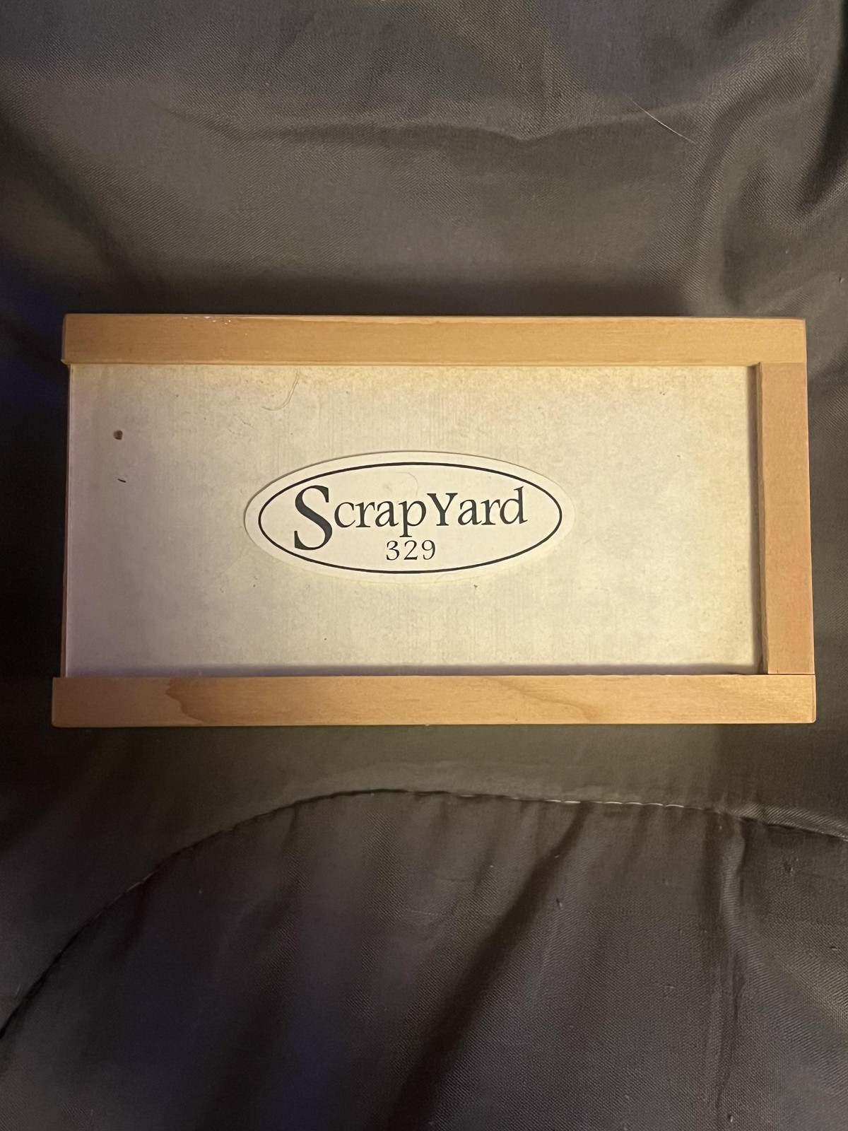 ScrapYard 329 Alphabet Number Metal Stamp Set Wood Box Metalworking Jewelry DIY