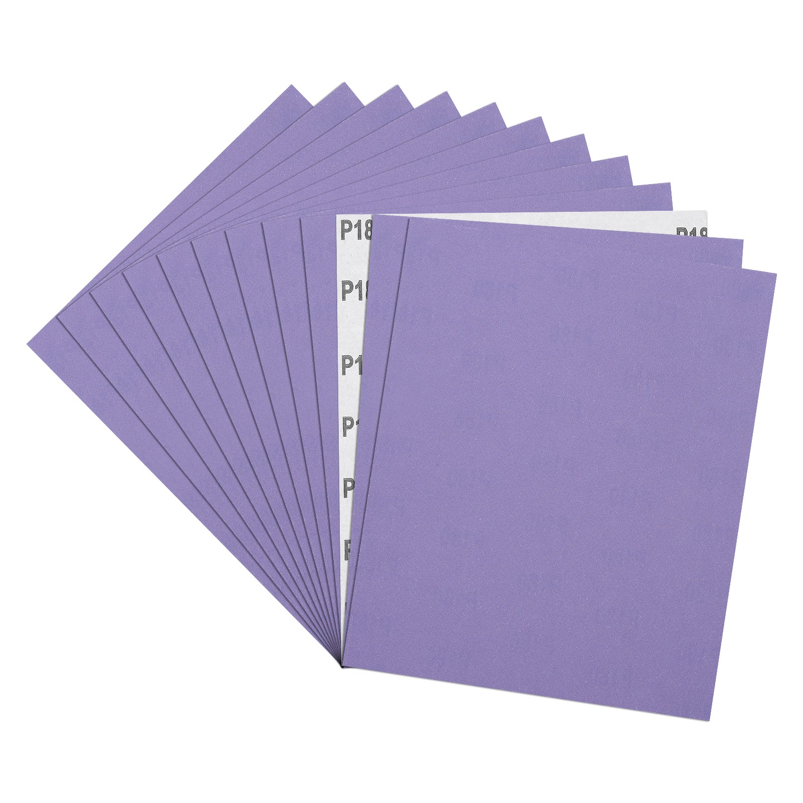Sandpapers (9" x 11"/229mm x 279mm) 12 Sheet, 180 Grit Purple Sand Paper