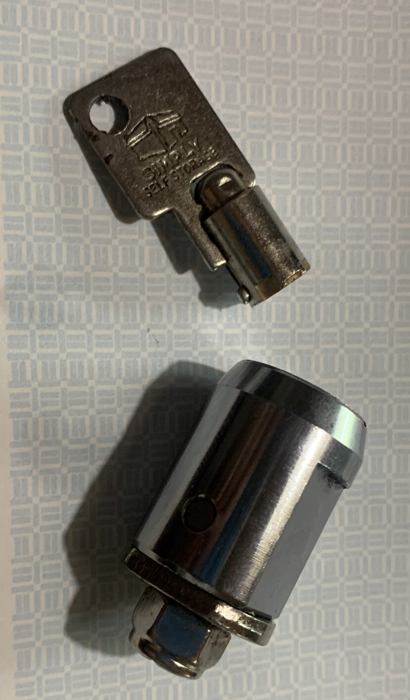 Self Storage Cylinder Lock for Storage Locker - One Cylinder Lock and One Key