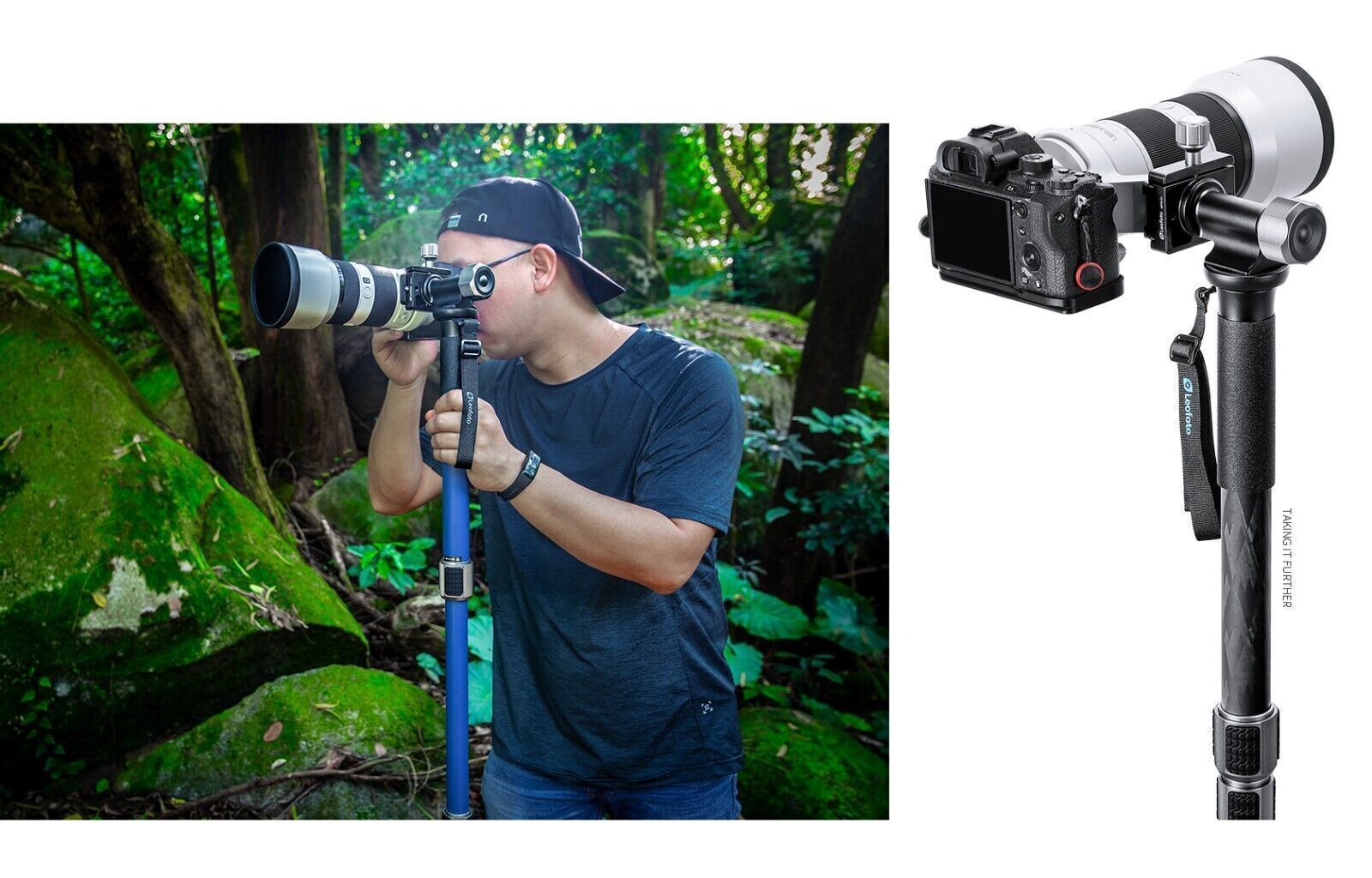 Leofoto MPG-01 Monopod Head Side Mount | 360° Panning / Arca